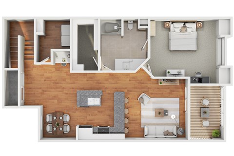 Floor Plan 1f1 at The Cantera by Picerne, Las Vegas, Nevada